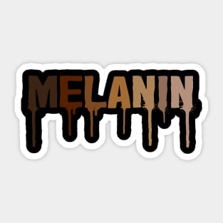 Melanin Drippin Sticker